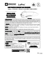 Preview for 1 page of Space-Ray LoPro LPBH40-L5 Installation And Operation Instructions Manual