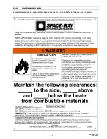 Preview for 61 page of Space-Ray PCA-SS 100 Assembly, Installation And Operation Instructions