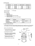 Preview for 3 page of Space-Ray RFPA10B Installation And Operating Instructions Manual