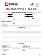 Preview for 1 page of Space-Ray RSTP15C Submittal Data