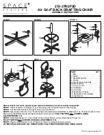 Предварительный просмотр 2 страницы Space Seating Air Grid 213-37N2F3D Operating Instructions