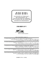 Preview for 1 page of Space SB 1396 E Manual