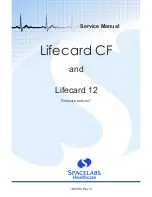 Preview for 1 page of Spacelabs Healthcare Lifecard 12 Service Manual