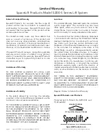 Preview for 4 page of SpaceLift 5200-S Series Operating Instructions