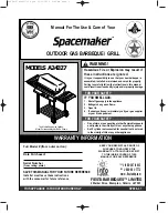 Предварительный просмотр 1 страницы SPACEMAKER A24027 Manual For The Use & Care