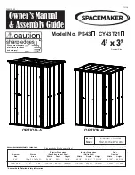 Preview for 1 page of SPACEMAKER CY43T21 Owner'S Manual & Assembly Manual