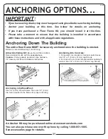 Preview for 32 page of SPACEMAKER VERSA-SHED EVRS63 Owner'S Manual & Assembly Manual