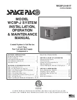 Preview for 1 page of SpacePak WCSP-2430J Installation, Operation & Maintenance Manual