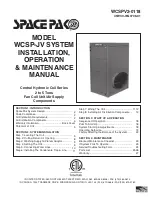 SpacePak WCSP-2430JV Installation, Operation & Maintenance Manual preview