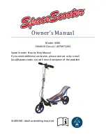 SpaceScooter X580 Owner'S Manual preview