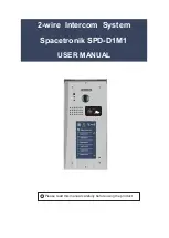 Предварительный просмотр 1 страницы Spacetronik SPD-D1M1 User Manual