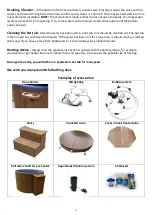 Preview for 3 page of SpaDealers City-& FINNTub User Manual