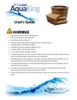 SpaDealers Polar AquaKing User Manual preview