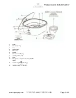 Предварительный просмотр 2 страницы SpaEquip EACSH-220V User Manual