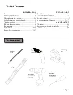 Preview for 5 page of Spagna Vetro 3503e2 Installation Manual And User'S Manual