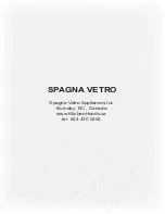 Preview for 28 page of Spagna Vetro PS29 Installation Manual And User'S Manual