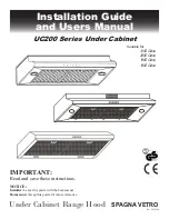 Spagna Vetro UC200 Series Installation Manual And User'S Manual preview