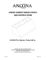 Предварительный просмотр 1 страницы Spagna Vetro UCH18 Pro Turbo Series User Instructions