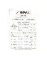 SPAL AS 100 Owner'S Manual preview