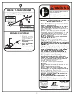 Preview for 2 page of SPALDING 3001653011444 Owner'S Manual