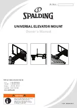 SPALDING 316SP Owner'S Manual preview