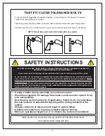 Preview for 4 page of SPALDING E6A994 Owner'S Manual