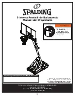 Preview for 38 page of SPALDING E6A994 Owner'S Manual