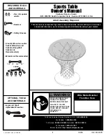 Предварительный просмотр 1 страницы SPALDING M300011 Owner'S Manual