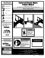 Preview for 1 page of SPALDING M316001 Owner'S Manual