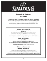 Preview for 4 page of SPALDING M716041 Owner'S Manual