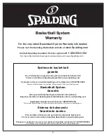 Preview for 5 page of SPALDING M716243 Owner'S Manual