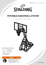 Preview for 1 page of SPALDING M7B60E00 Owner'S Manual