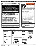 Preview for 2 page of SPALDING M8660411 Owner'S Manual