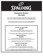 Preview for 4 page of SPALDING M888A410 Owner'S Manual