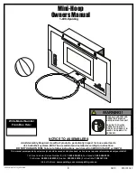 SPALDING Mini-Hoop Owner'S Manual preview