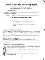 Предварительный просмотр 2 страницы SPAN F500S Owner'S Manual