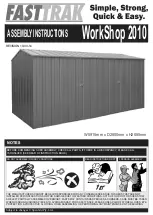 Preview for 1 page of Spanbilt Fasttrak WorkShop 2010 Assembly Instructions Manual