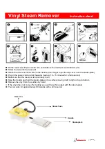 Spandex Vinyl Steam Remover Instruction Sheet предпросмотр