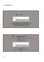 Preview for 4 page of spanesi Minibench Eco Use And Maintenance Instruction Manual