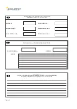 Preview for 6 page of spanesi Minibench Eco Use And Maintenance Instruction Manual