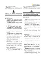 Preview for 35 page of spanesi Minibench Eco Use And Maintenance Instruction Manual