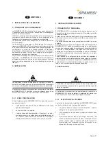 Preview for 41 page of spanesi Minibench Eco Use And Maintenance Instruction Manual