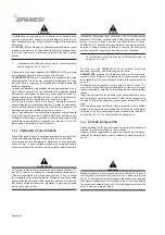 Preview for 42 page of spanesi Minibench Eco Use And Maintenance Instruction Manual