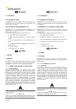 Preview for 58 page of spanesi Minibench Eco Use And Maintenance Instruction Manual