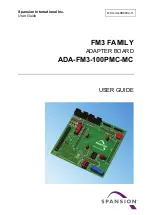 Spansion ADA-FM3-100PMC-MC User Manual предпросмотр