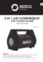 Sparco Corsa SPT161-A User Manual preview