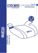 Preview for 1 page of Sparco Corsa 2+3 Instruction Manual