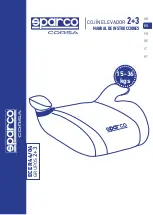 Preview for 7 page of Sparco Corsa 2+3 Instruction Manual