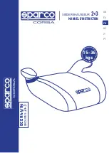 Preview for 13 page of Sparco Corsa 2+3 Instruction Manual