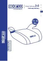 Preview for 19 page of Sparco Corsa 2+3 Instruction Manual